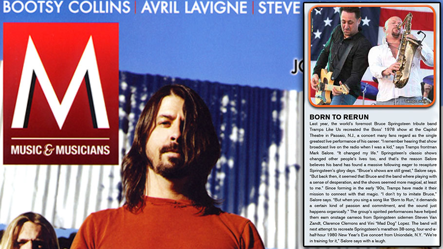 Music & Musicians Magazine feature on Tramps Like Us