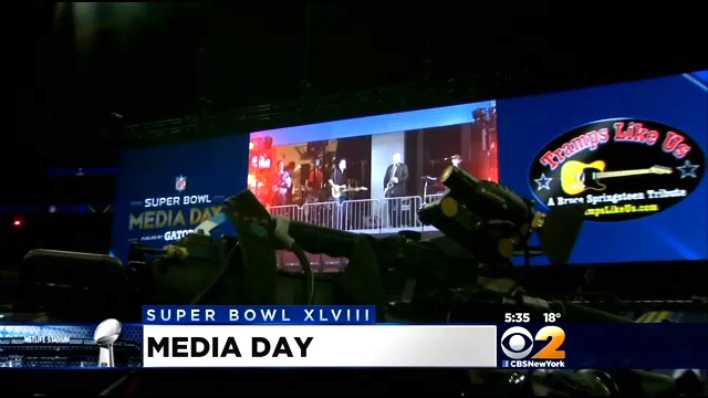 Tramps Like Us at Super Bowl XLVIII - Bruce Springsteen Tribute Band